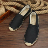 Lässige Segeltuch-Espadrilles