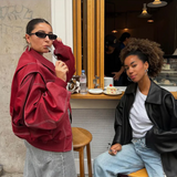 Drune | Oversize Lederjacke mit urbanem Flair