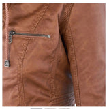 Drune Lederjacke Mit Kapuze Für Damen | Perfekt Für Lässige Tage