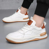 Chaussures en Cuir à Semelle Élevée