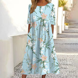 Kaelith - Florales Fließendes Maxikleid