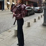 Drune | Kurze Lederjacke Damen