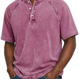 Chemise vintage à boutons pour hommes