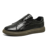 Chaussures Classiques en Cuir Slip-On