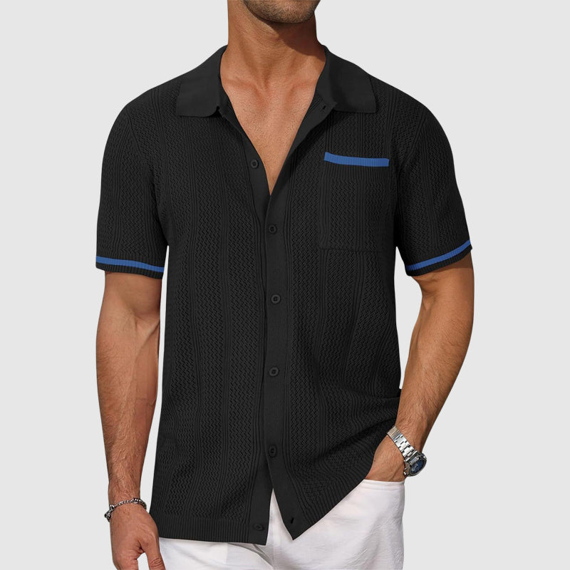 Chemise - Col Camp Contrasté