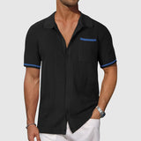 Chemise - Kontrastierender Camp-Kragen