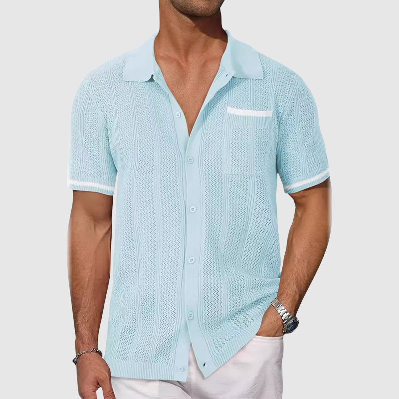 Chemise - Col Camp Contrasté
