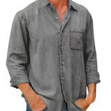 Hemd - Denim-Mix Langarm