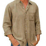 Chemise - Mélange de Denim Longue