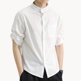 Elegante Mandarin-Kragen Hemd
