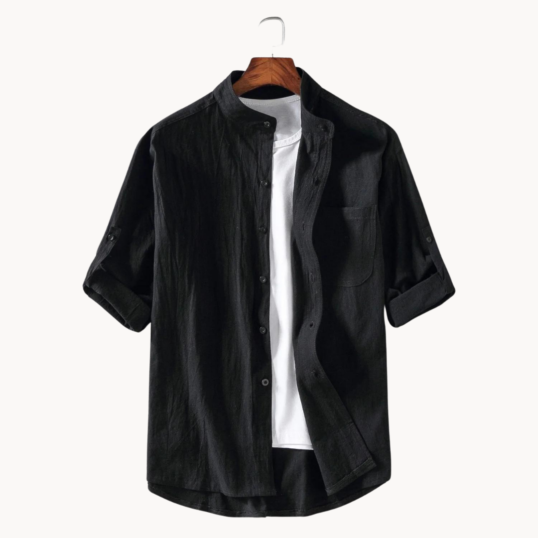 Chemise - Col Mandarin Élégant