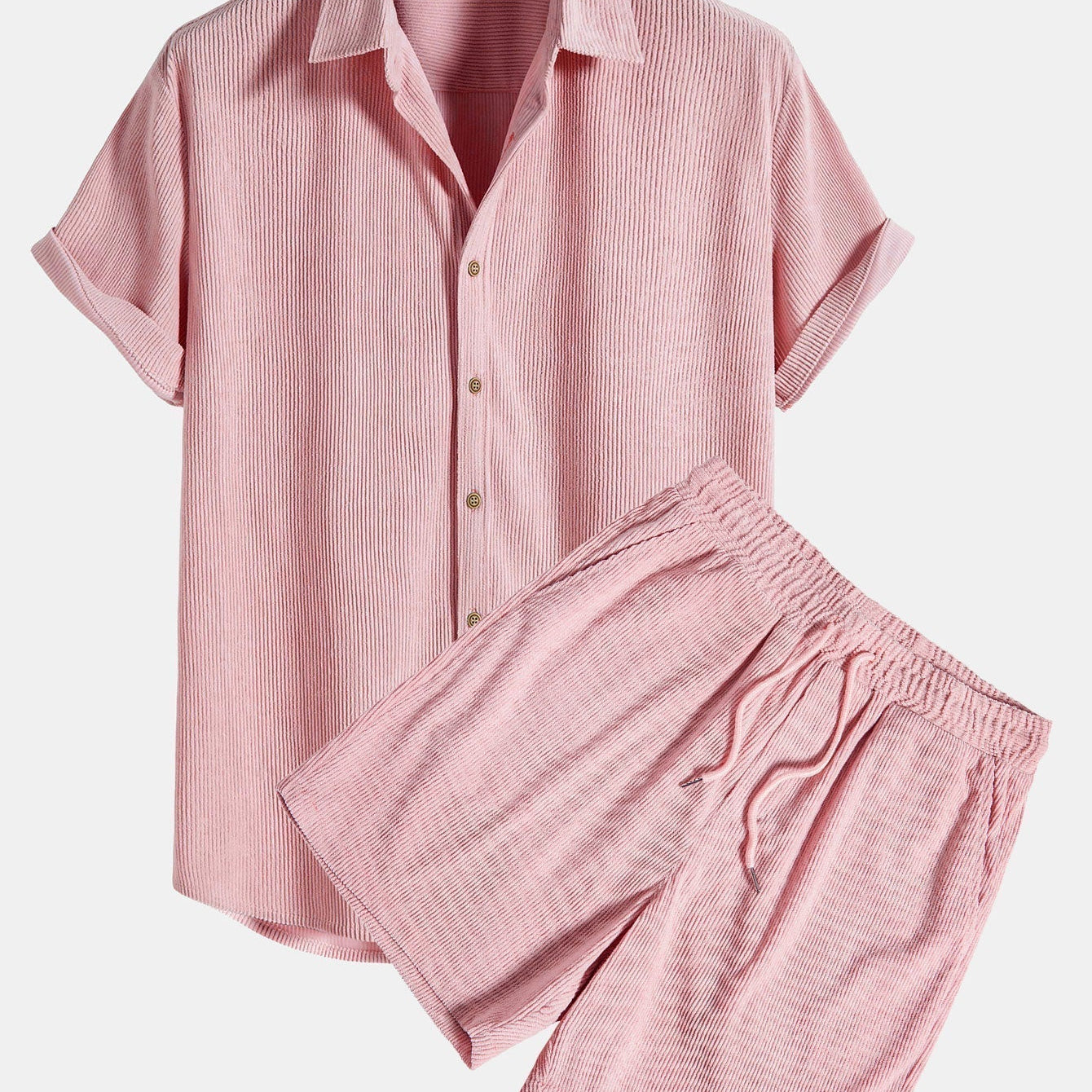 Ensemble aus Hemd - Cordstoff