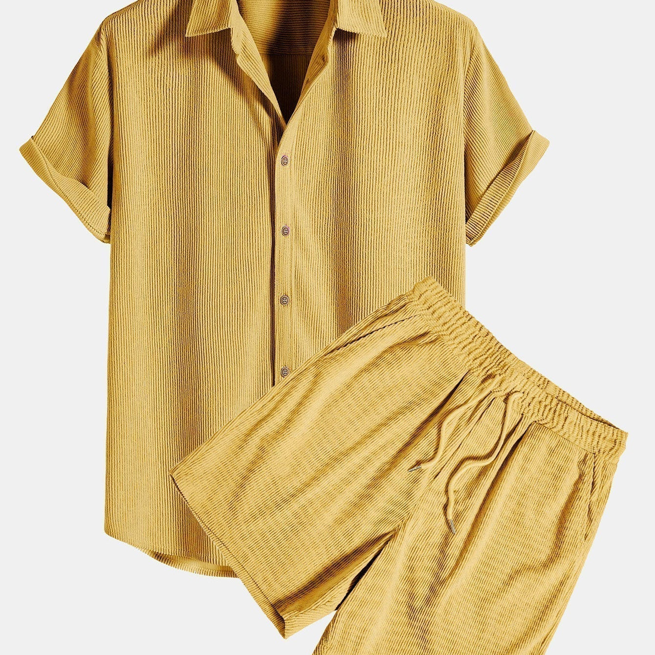 Ensemble aus Hemd - Cordstoff