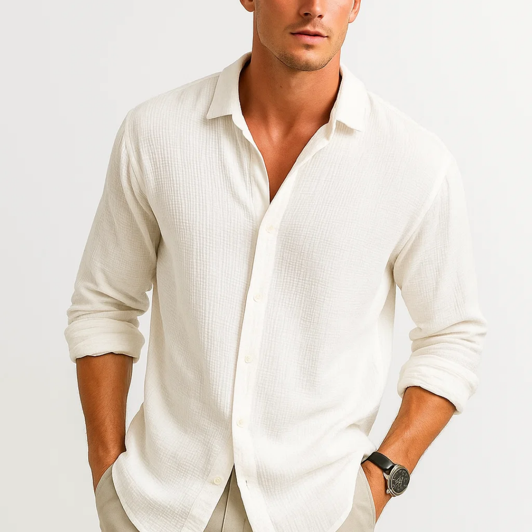 Chemise - Col Intelligent Bouton Complet