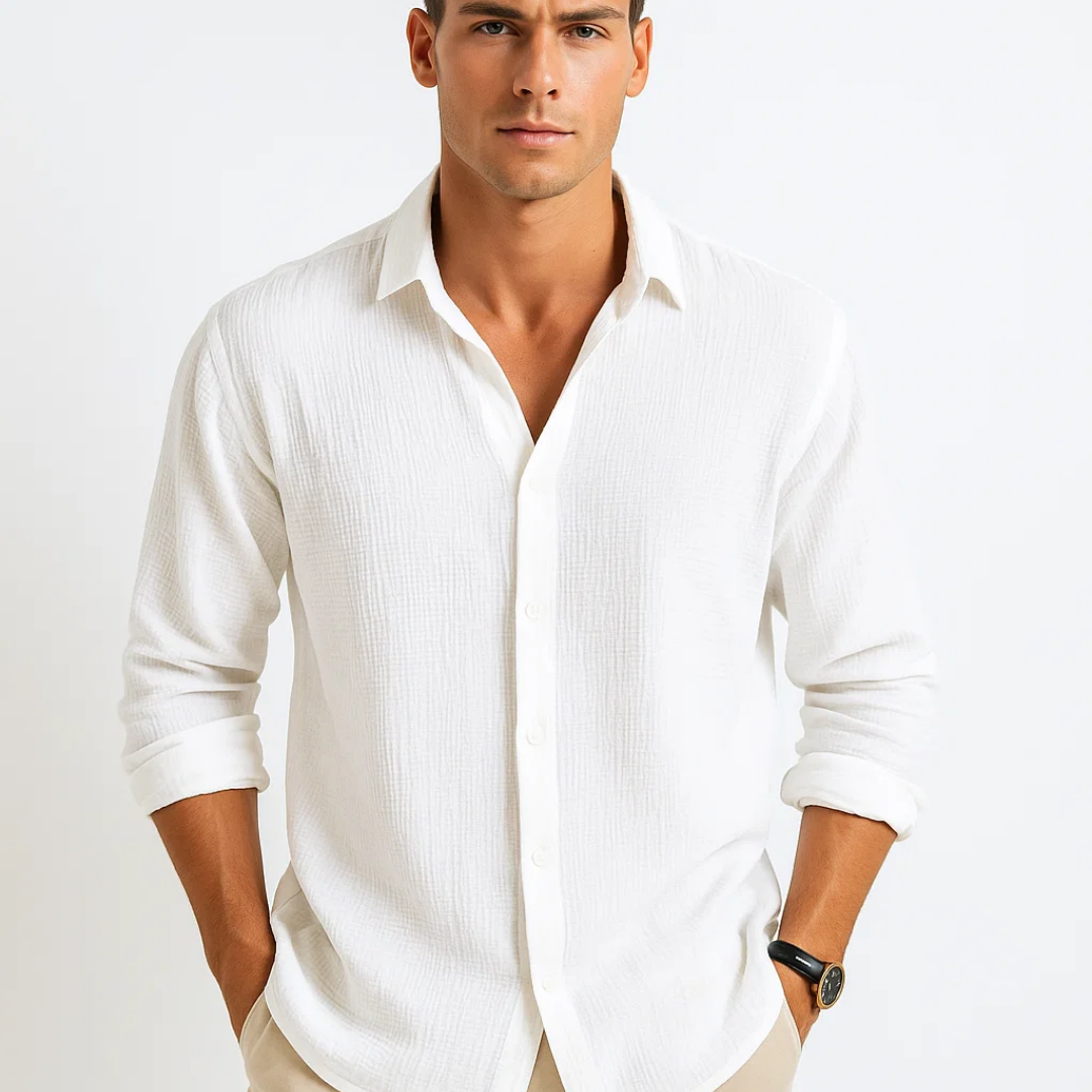 Chemise - Col Intelligent Bouton Complet
