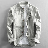 Chemise - Stehkragen Vintage Knopf