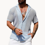 Kurzarmshirt - Luftige Maschenware