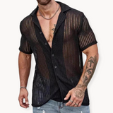 Kurzarmshirt - Luftige Maschenware