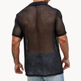 Kurzarmshirt - Luftige Maschenware