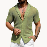 Kurzarmshirt - Luftige Maschenware