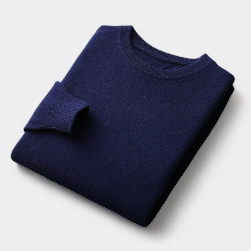 João - Pull à col rond en maille mélangée