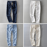 Ibiza Pantalons Lins Décontractés