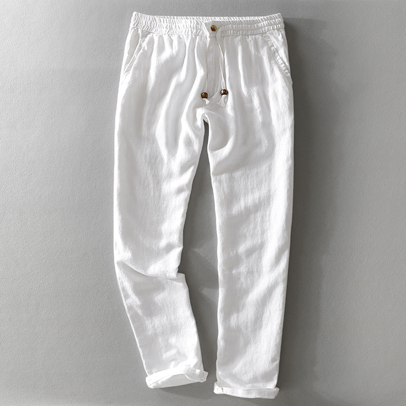 Ibiza Pantalons Lins Décontractés