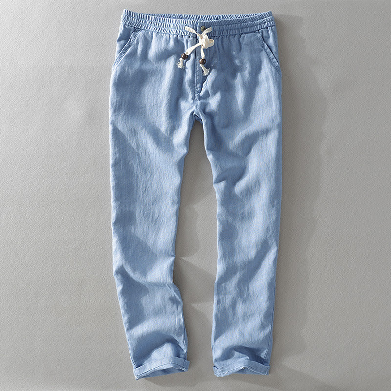 Ibiza Pantalons Lins Décontractés