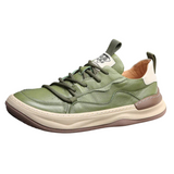 Hochsohlige Lederschuhe