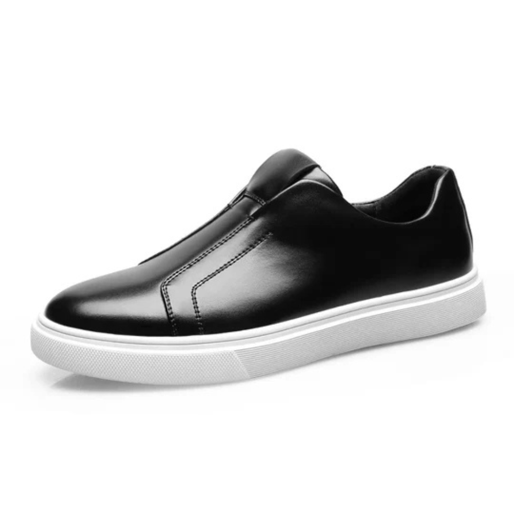 Chaussures Décontractées en Cuir à Enfiler