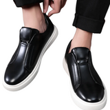 Chaussures Décontractées en Cuir à Enfiler