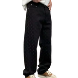 Denim-Jacquard-Jeans