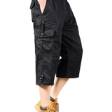 Lange Cargo-Shorts aus Baumwolle