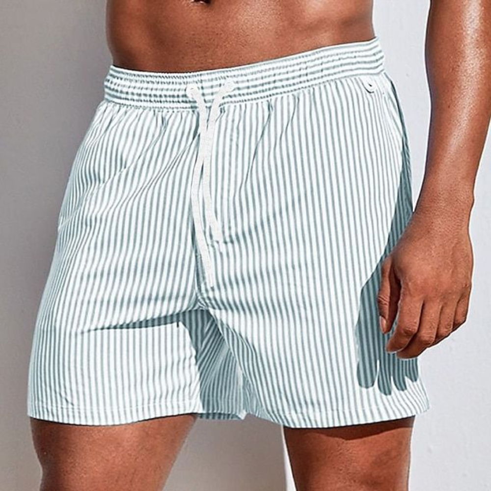 Shorts de Bain Rayés Décontractés