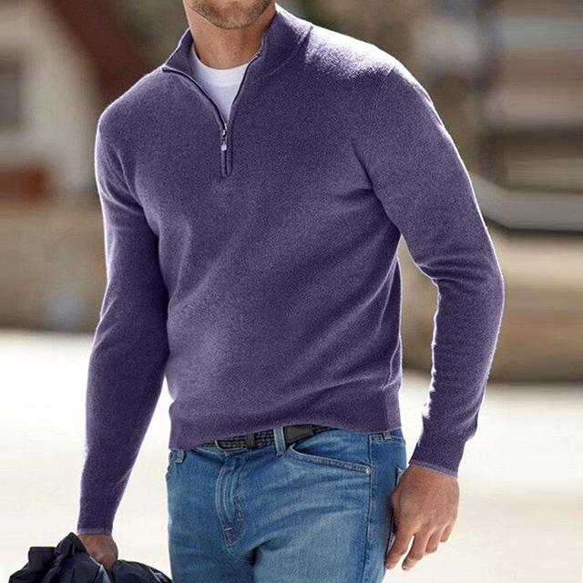 António Augusto - Pullover mit V-Ausschnitt und Reißverschluss