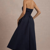 ANNE | Stilvolles Midi-Kleid mit Schulterfreiem Ausschnitt