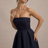 ANNE | Stilvolles Midi-Kleid mit Schulterfreiem Ausschnitt