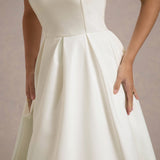 ANNE | Stilvolles Midi-Kleid mit Schulterfreiem Ausschnitt