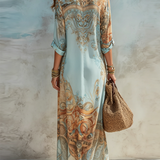 Cleo | Elegantes Mediterranes Blusekleid