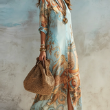 Cleo | Elegantes Mediterranes Blusekleid
