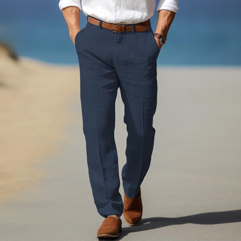 Pantalon en Lin Élégant