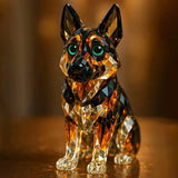 German Shepherd in Crystal