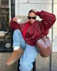 Drune | Oversized Lederjacke für Damen | Trendy und Bequem
