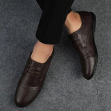 Elegante Leder-Anzugschuhe