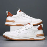 Chaussures en Cuir à Semelle Élevée