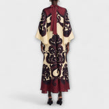 Lucy - Atemhaftes Grenadilla-Print Maxikleid für mühelose Eleganz