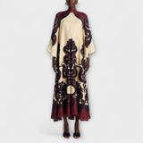Lucy - Atemhaftes Grenadilla-Print Maxikleid für mühelose Eleganz