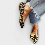 Gaia – Ballerinas mit spitzer Zehe und Leopardenmuster