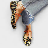 Gaia – Ballerinas mit spitzer Zehe und Leopardenmuster