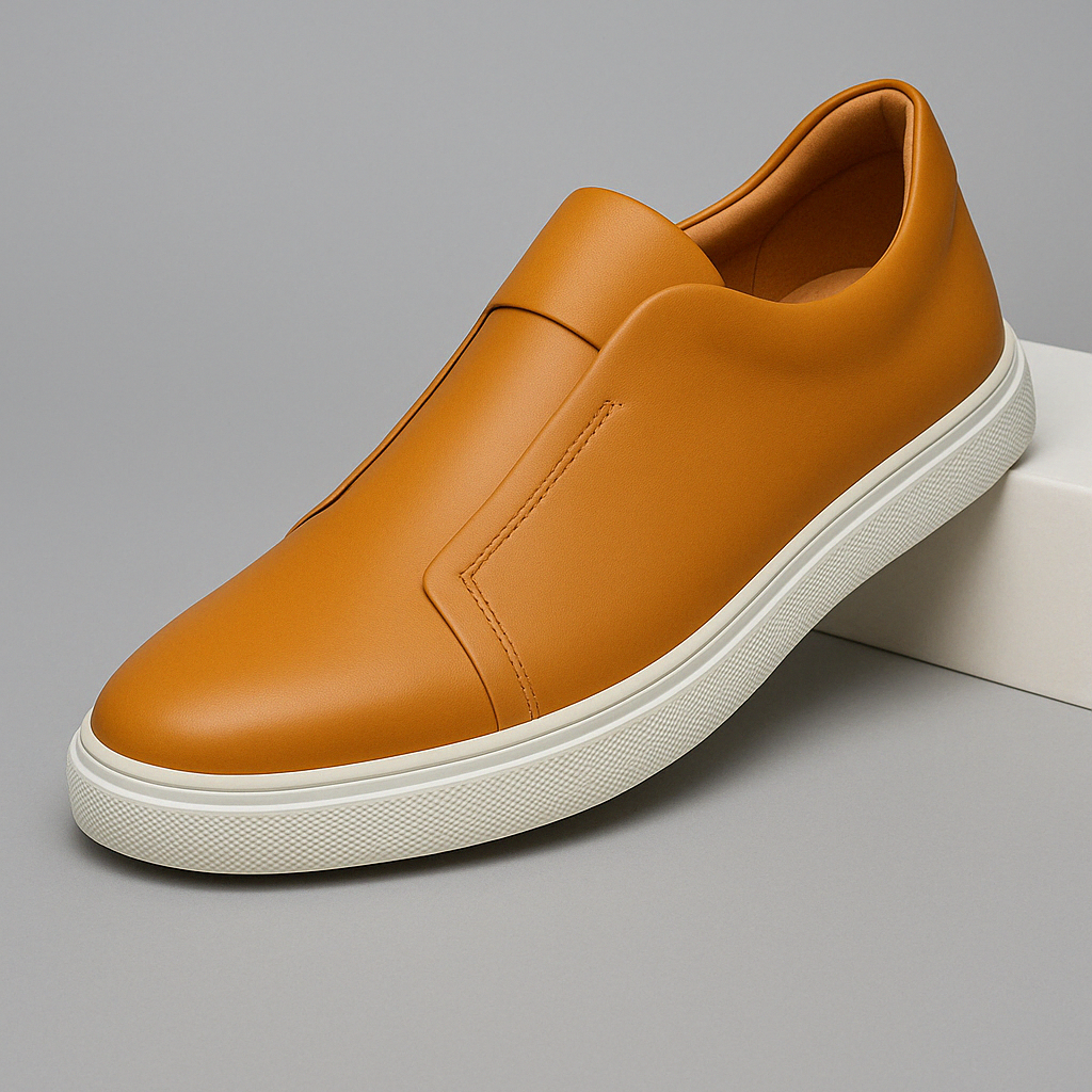 Chaussures Élégantes en Cuir Slip-On